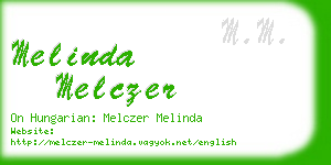 melinda melczer business card